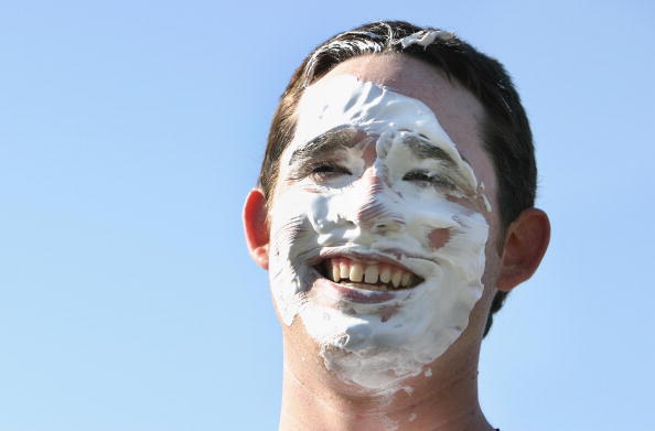 Shaving Cream On Face