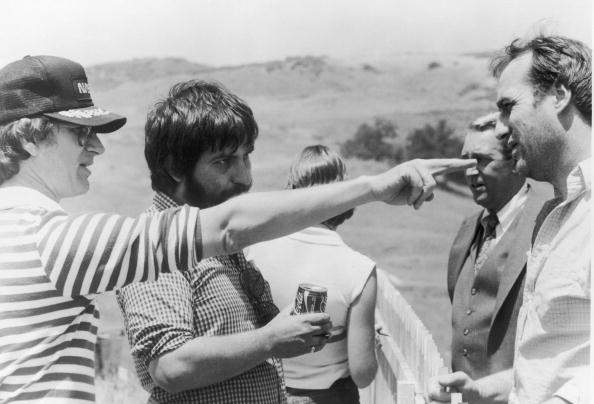 Spielberg, Hoope And Nelson On 'Poltergeist' Set, 1982.