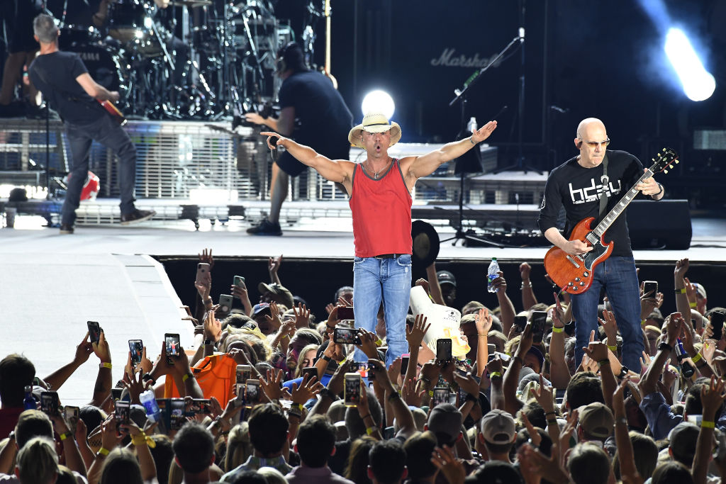 ATLANTA, GA - MAY 26: Kenny Chesney performs in concert during "Trip Around The Sun" tour at Mercedes-Benz Stadium on May 26, 2018 in Atlanta, Georgia. (Photo by Paras Griffin/Getty Images) More Kenny Chesney Tickets Are Being Released For Tampa Show