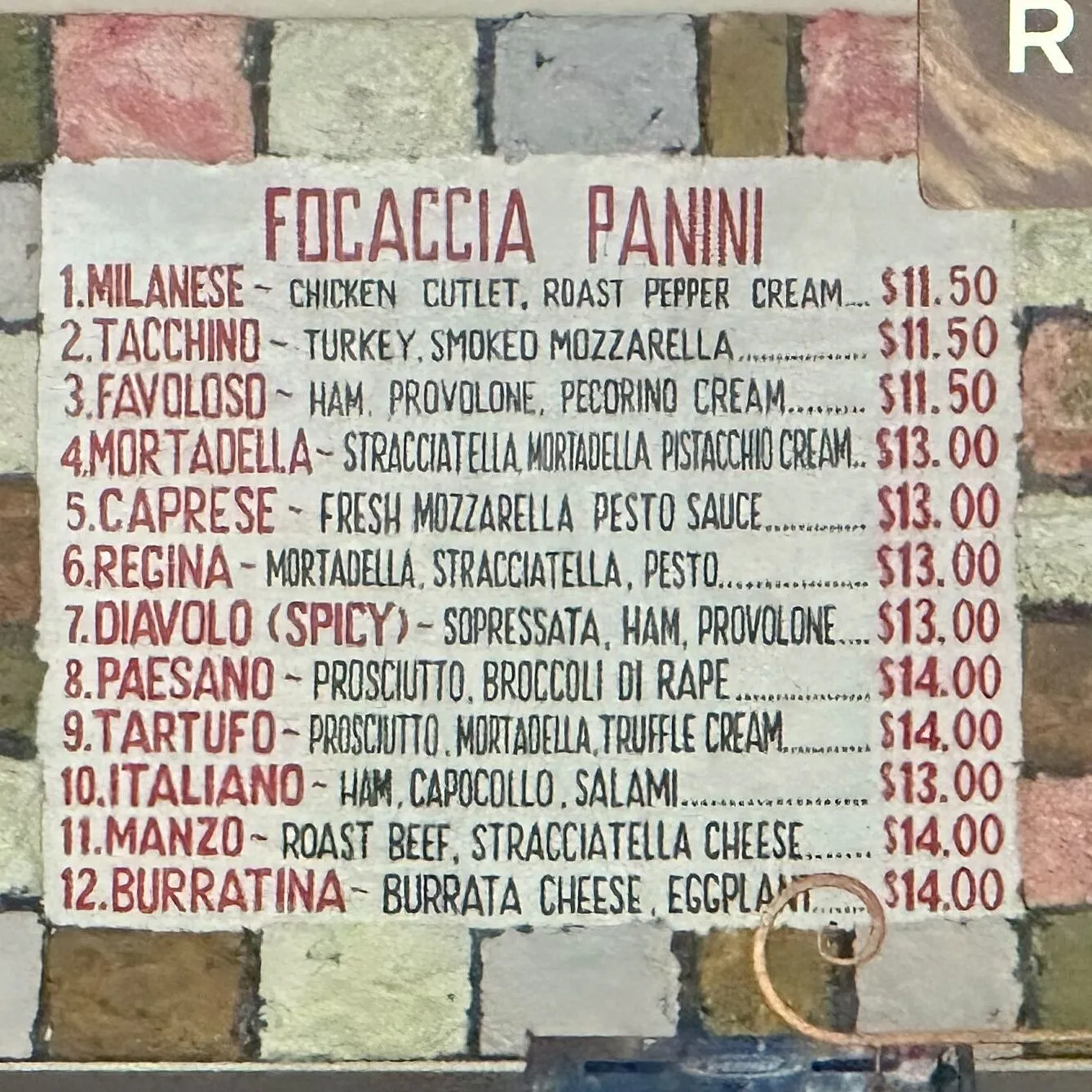 New Pizza Spot Opening In Clearwater Panini Menu