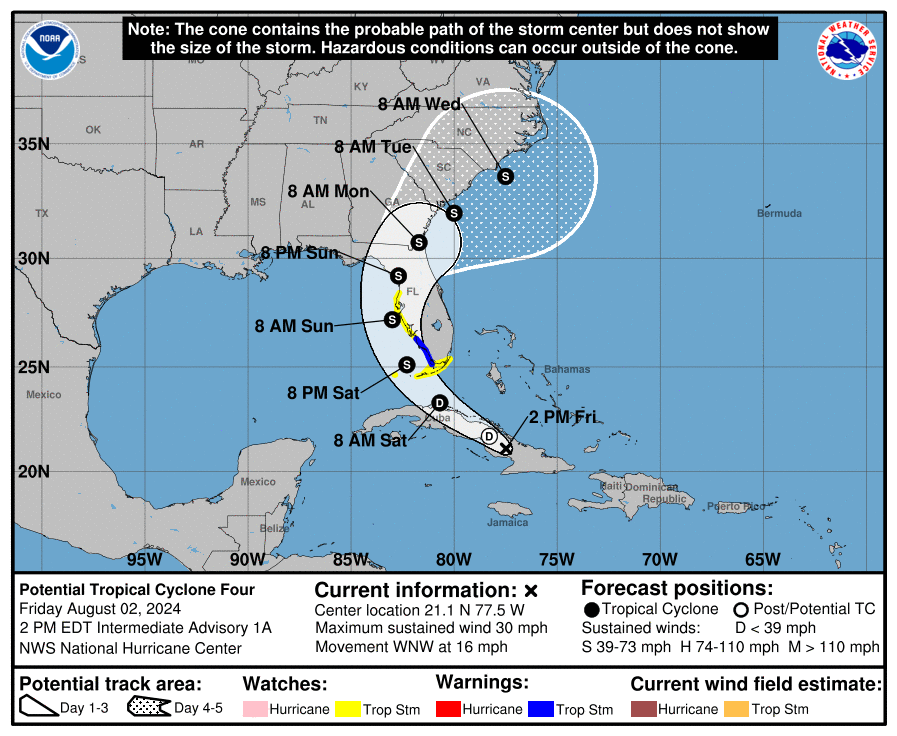 tropical storm warning tampa